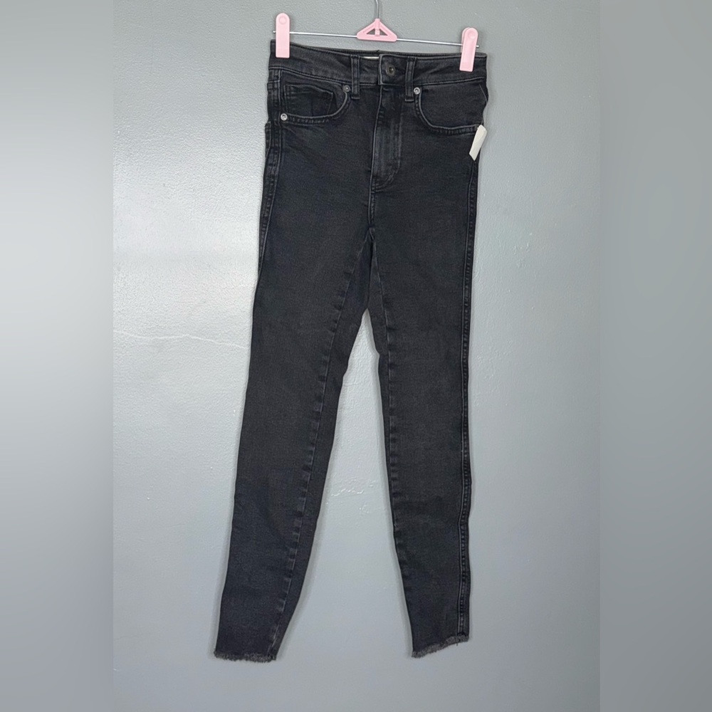 Free People High Waisted Jegging in Black - Picture 2 of 5